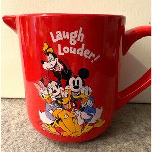 Mickey and Gang Red Pitcher " Laugh Louder"  # 2767